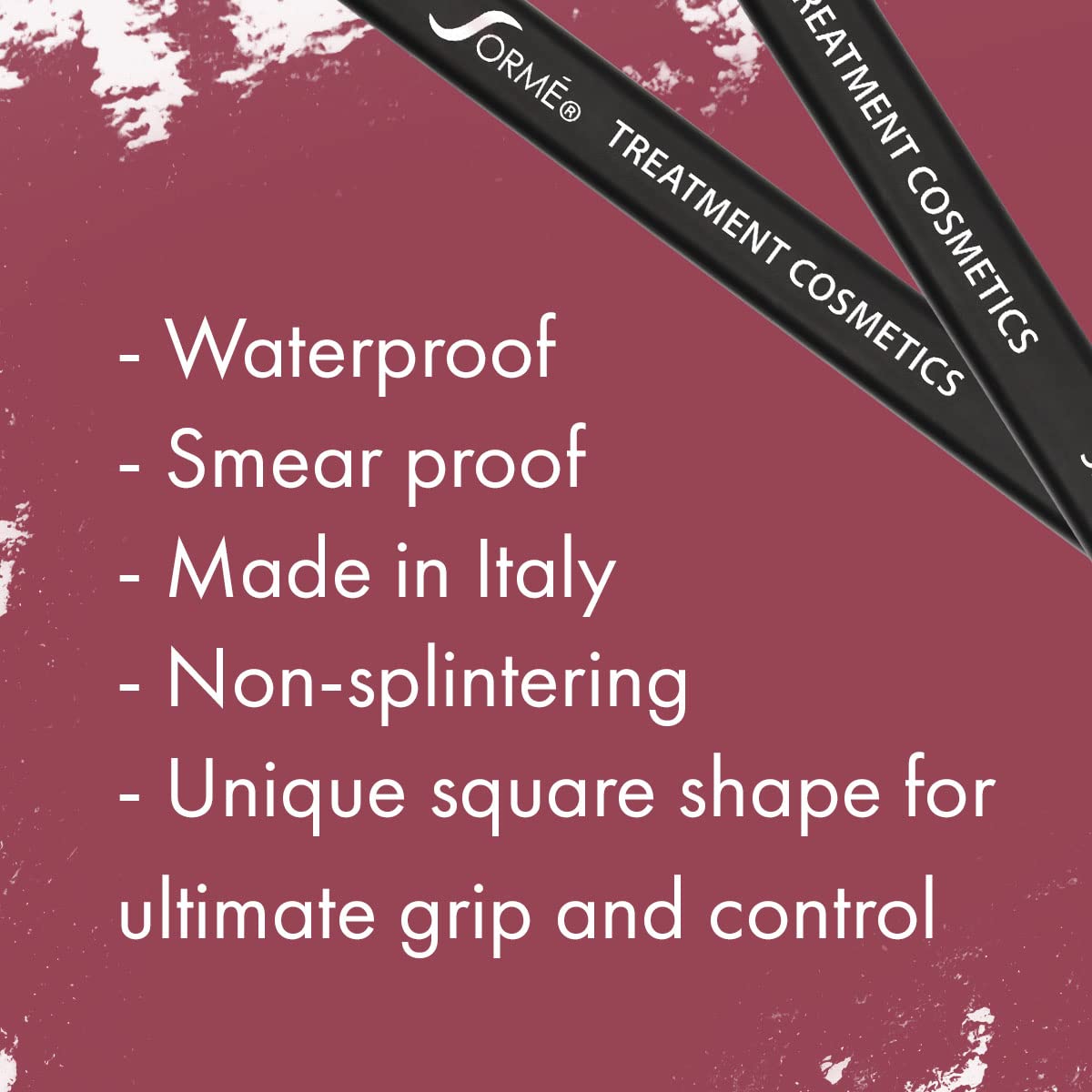 Sorme Cosmetics Waterproof Smear Proof Lip Liner, Burgundy, 0.06 Ounce